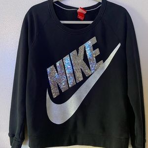 Nike Sequin Bling Hoodie M Medium